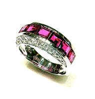 Ringe Dame Luxury Top in Weißgold Rubino RUB CT 1.86 DIA CT 0.40 Sommer SOMMER